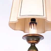 Lampa barokowa XXL, drewno polichromowane